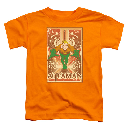 Aquaman™ - Toddler Kids T-Shirt (Ages 2-4) - Short Sleeve Toddler Tee - Vintage - Officially Licensed - 2T 3T 4T