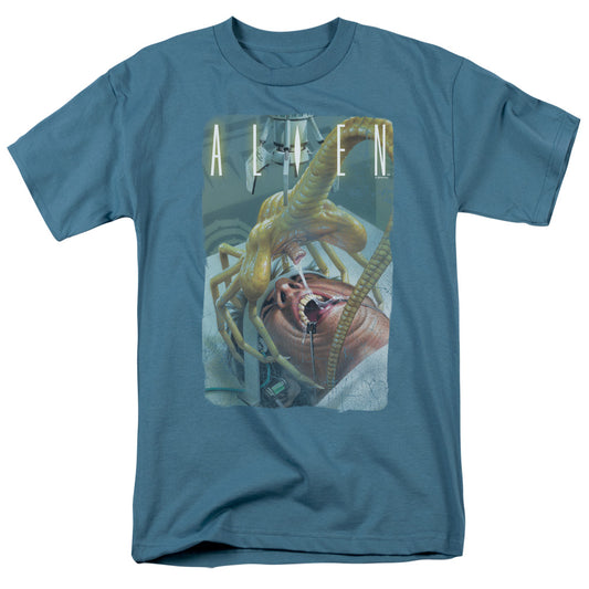 Alien™ Movie Shirt - Officially Licensed - Adult Unisex Short Sleeve T-Shirt - Alien Vs Predator, Xenomorph, Horror - Slobber