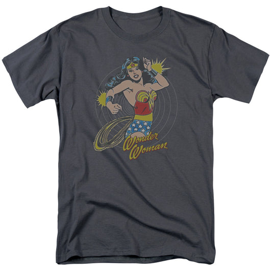 Wonder Woman™ Shirt - Officially Licensed - Spinning - Adult Unisex Short Sleeve T-Shirt