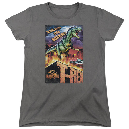 Jurassic Park - Rex In The City Short Sleeve Women's Tee - Forces Of Mankind