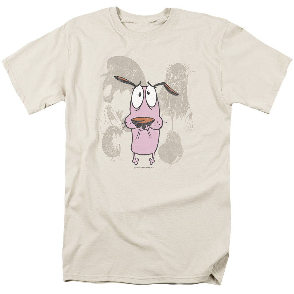 Courage the Cowardly Dog™ Shirt - Officially Licensed - Monsters Short - Adult Unisex Short Sleeve T-Shirt