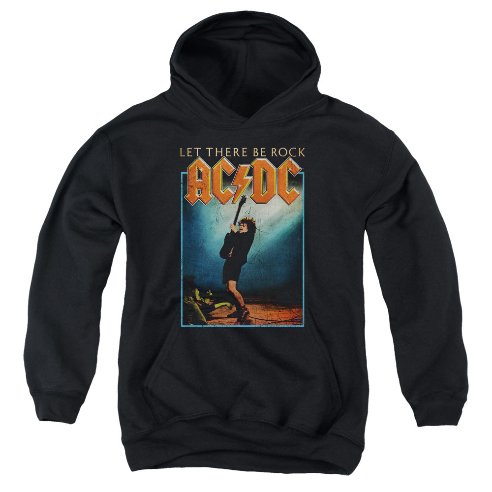 Acdc - Let There Be Rock Youth Pull Over Hoodie - Forces Of Mankind
