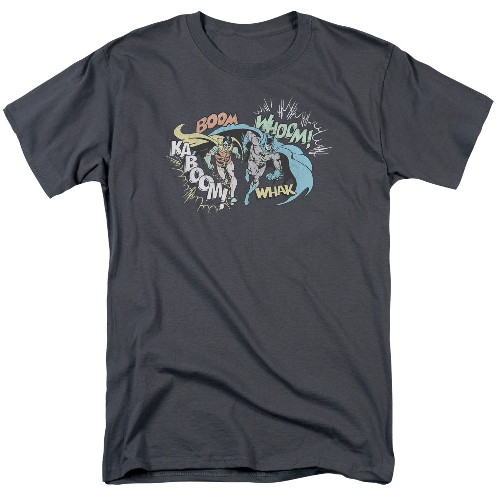 Batman & Robin™ Retro Shirt - DC Comics Vintage - Officially Licensed - Adult Unisex Short Sleeve T-Shirt - Action Duo