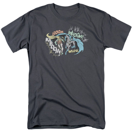 Batman & Robin™ Retro Shirt - DC Comics Vintage - Officially Licensed - Adult Unisex Short Sleeve T-Shirt - Action Duo