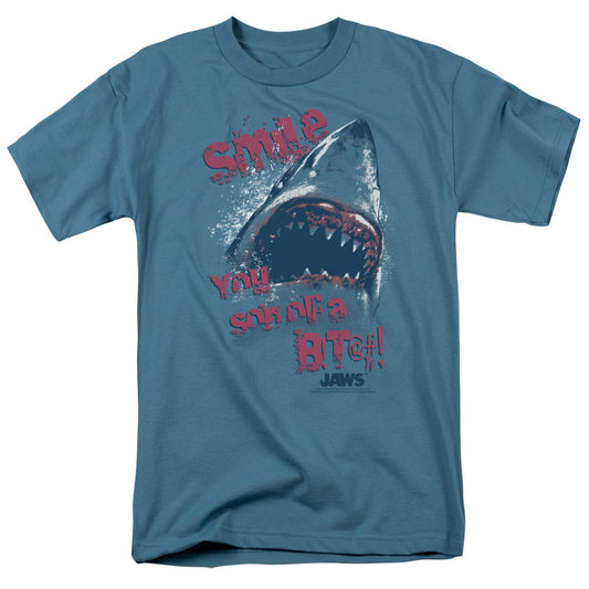 Jaws™ Movie Shirt - Officially Licensed - Adult Unisex, Men, Women Short Sleeve T-Shirt - Smile
