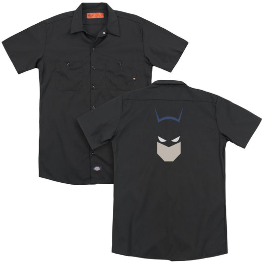 Batman -  Bat Head(Back Print) Adult Work Shirt - Forces Of Mankind