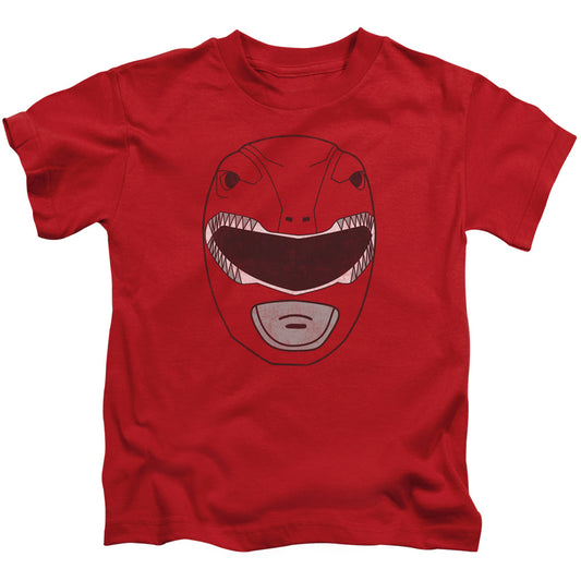 Power Rangers™ - Kids Shirt (Ages 4-7) - Juvenile Kids T-Shirt - Red Ranger Mask - Officially Licensed - Size 4 5 6 7