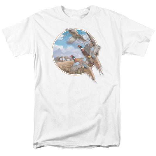 Wildlife - October Memories Pheasants - Unisex Adult Short Sleeve T-Shirt
