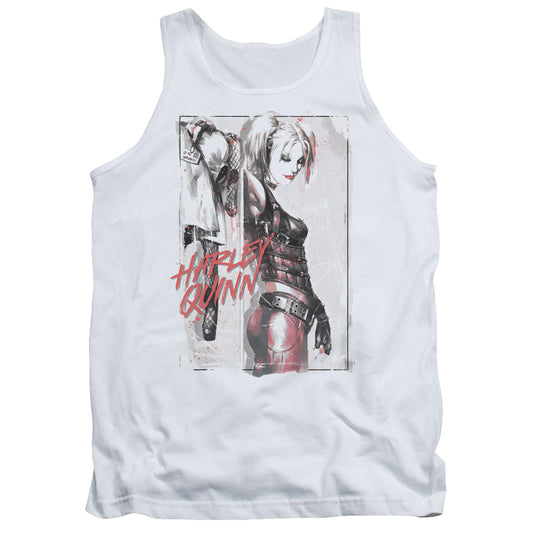 Batman - Ink Wash Harley Adult Tank - Forces Of Mankind
