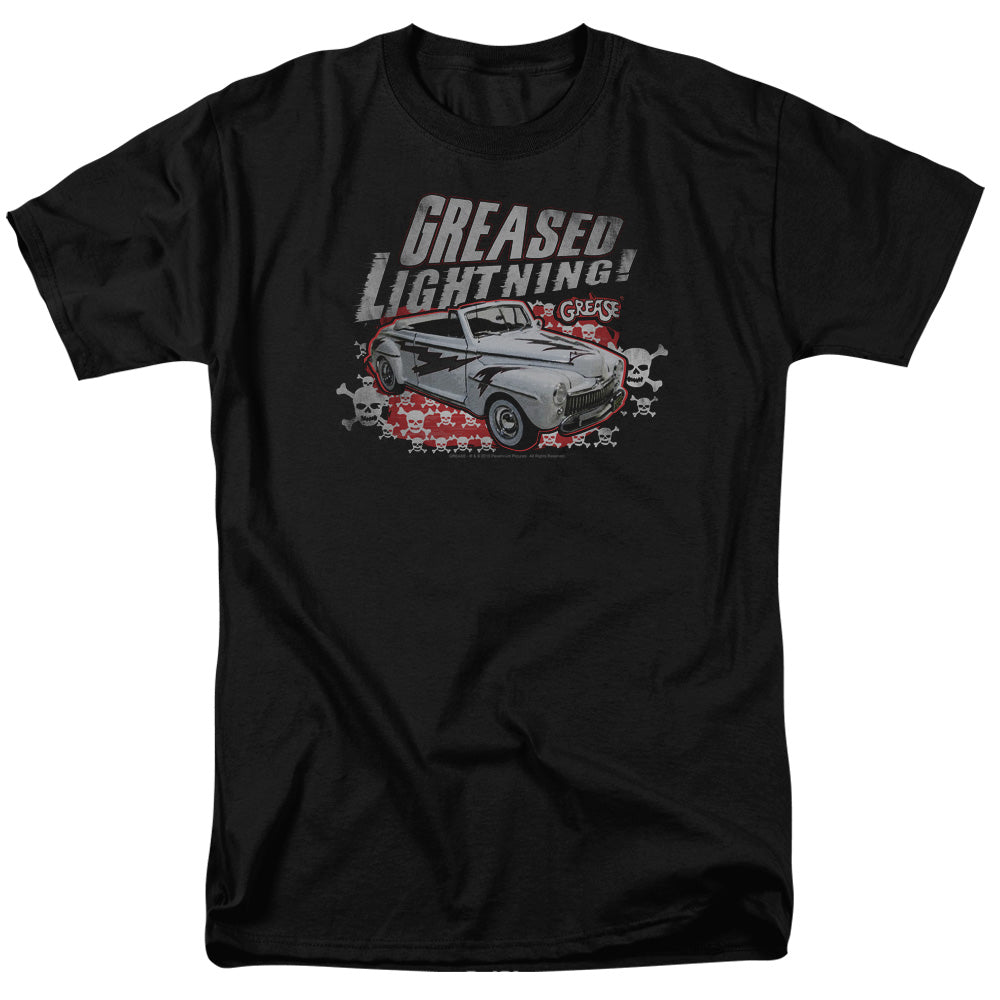 Grease™ Movie Shirt - Officially Licensed - Adult Unisex Short Sleeve T-Shirt - Greased Lightening