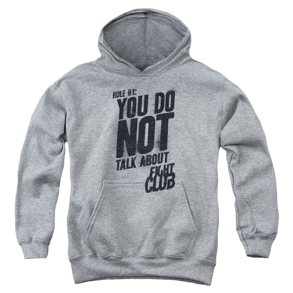 Fight Club™ - Youth Kids Hoodie (Ages 7+) - Officially Licensed - Rule 1 - Youth Pull Over Hoodie