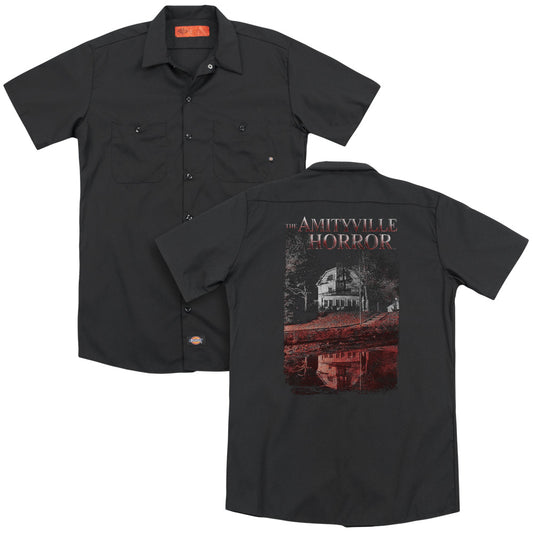 Amityville Horror - Cold Blood(Back Print) Adult Work Shirt - Forces Of Mankind
