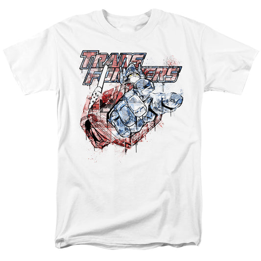 Transformers™ Shirt - Officially Licensed - Optimus Prime - Spray Panels - Adult Unisex Short Sleeve T-Shirt