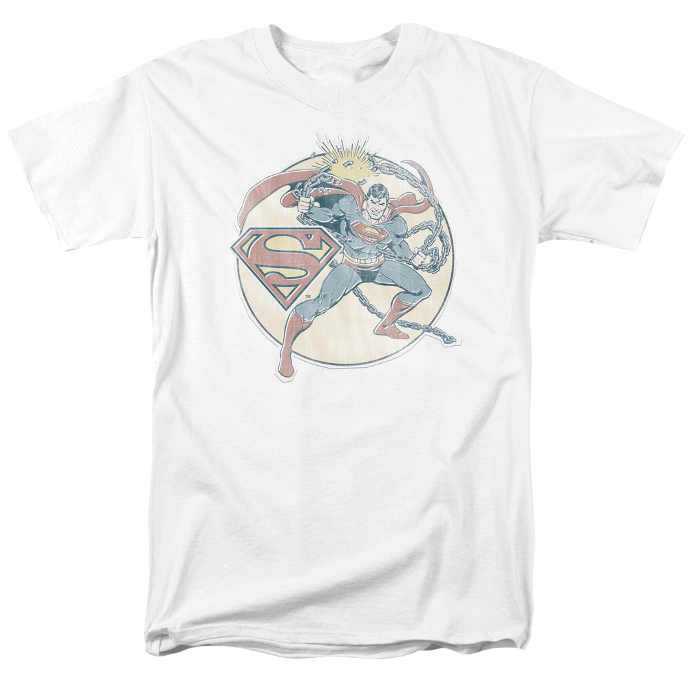 Superman™ Retro Shirt - DC Comics Vintage - Officially Licensed - Adult Unisex Short Sleeve T-Shirt - Retro Superman Iron On