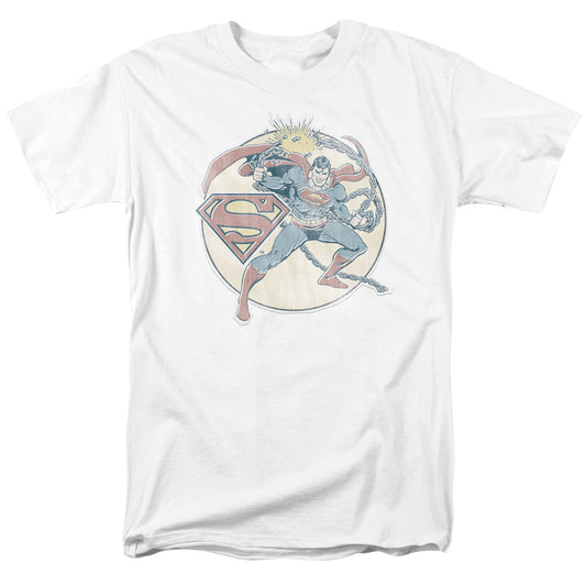 Superman™ Retro Shirt - DC Comics Vintage - Officially Licensed - Adult Unisex Short Sleeve T-Shirt - Retro Superman Iron On