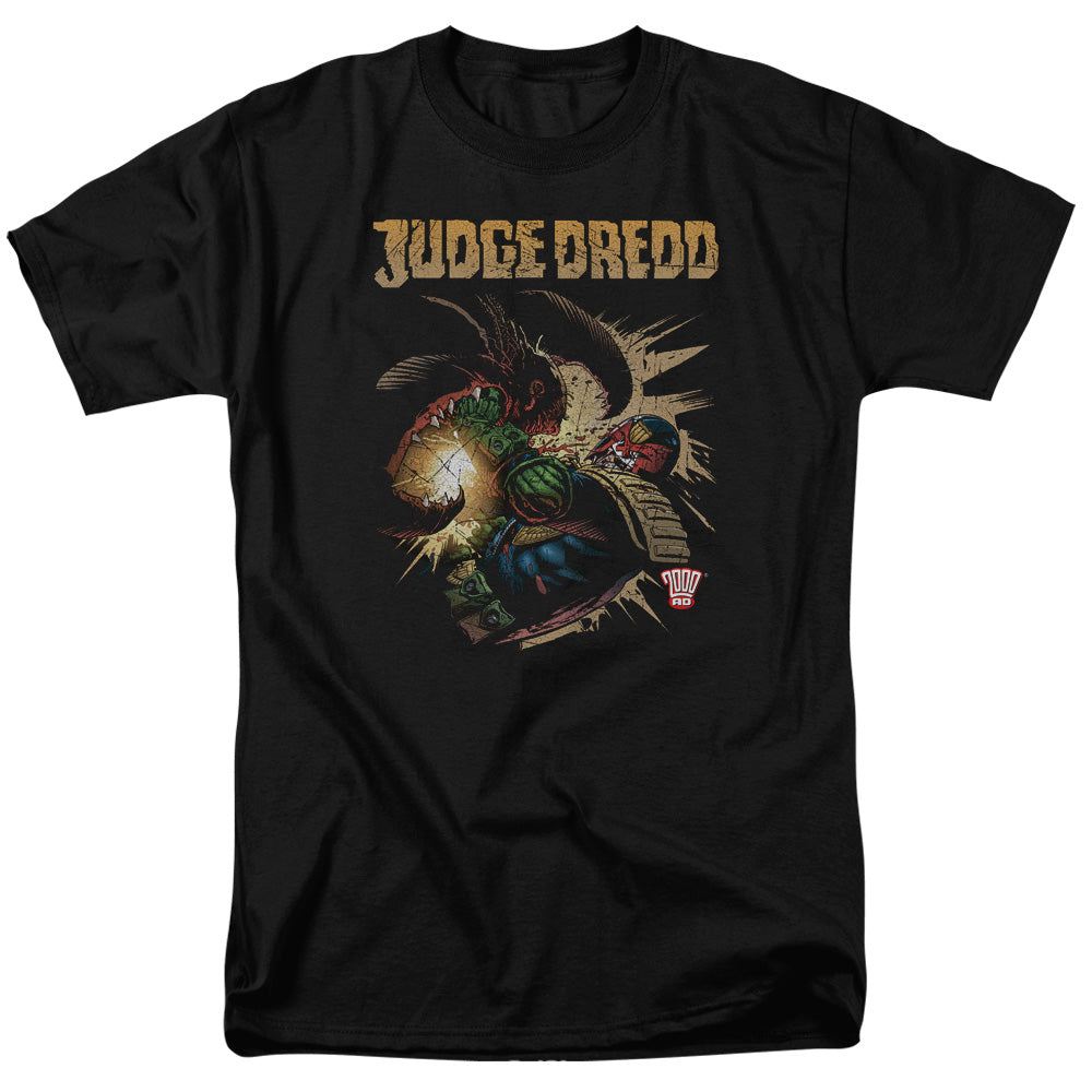 Judge Dredd™ Comic Shirt - Officially Licensed - Adult Unisex Short Sleeve T-Shirt - Blast Away