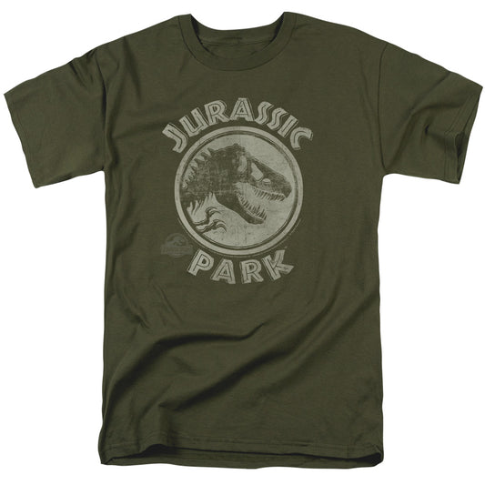 Jurassic Park™ Shirt Vintage - Officially Licensed - Jp Stamp - Adult Unisex Short Sleeve T-Shirt