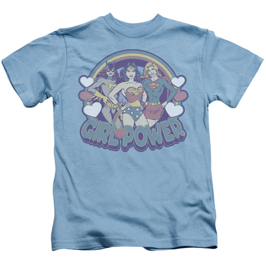 Dc Comics™ - Kids T-Shirt (Ages 4-7) - Retro Girl Power - Wonder Woman Batgirl Supergirl - Juvenile Kids T Shirt - Size 4 5 6 7