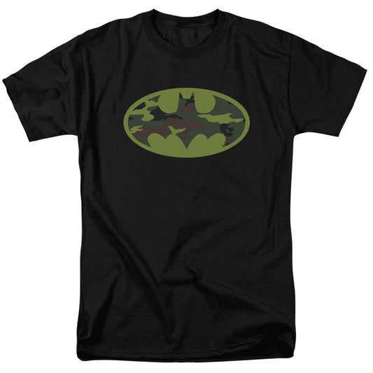 Batman - Camo Logo Short Sleeve Unisex Adult T-Shirt, Batman, Gotham City, Batman And Robin, Superhero, Joker, DC Comics, Gifts - Forces Of Mankind