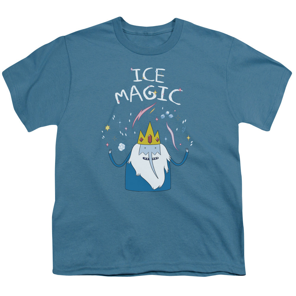 Adventure Time - Youth Kids T-Shirt (Ages 7+) - Short Sleeve Youth T Shirt - Ice Magic - Officially Licensed - S M L XL