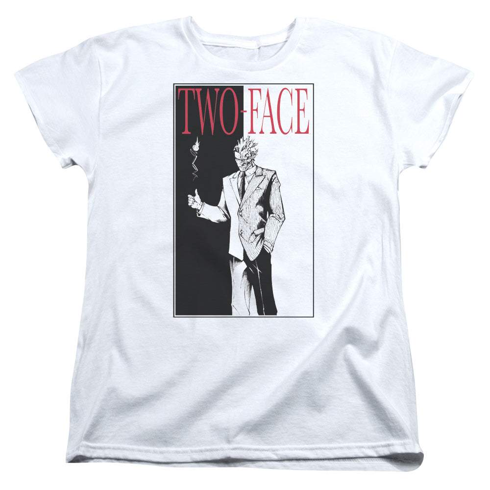 Batman - Two Face Short Sleeve Women's Tee - Forces Of Mankind