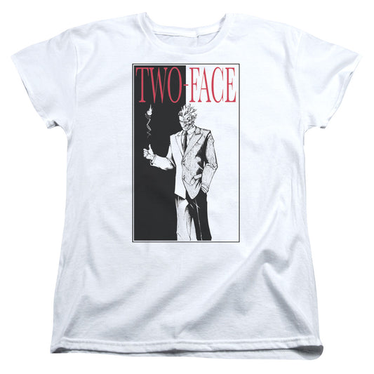Batman - Two Face Short Sleeve Women's Tee - Forces Of Mankind