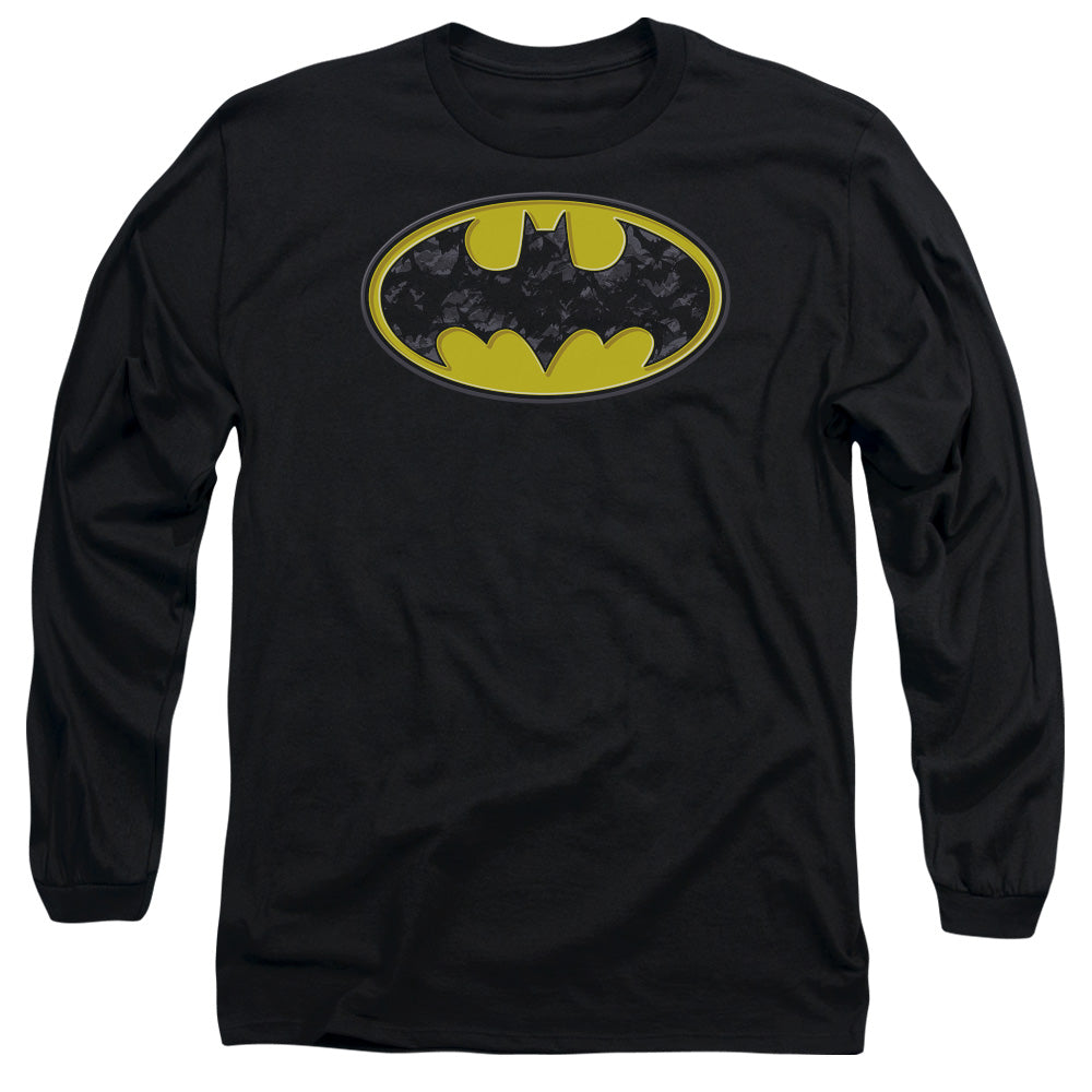 Batman - Bats In Logo Long Sleeve Adult 18/1 - Forces Of Mankind