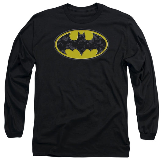 Batman - Bats In Logo Long Sleeve Adult 18/1 - Forces Of Mankind