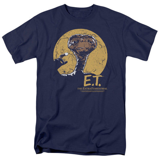 E.T.™ Movie Shirt - Officially Licensed - Adult Unisex Short Sleeve T-Shirt - Alien, The Extra Terrestrial - Moon Frame
