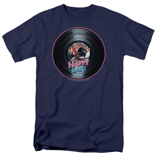 Happy Days™ TV Show Shirt - Officially Licensed - On The Record - Adult Unisex Short Sleeve T-Shirt
