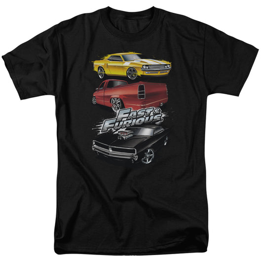 Fast And The Furious™ Movie Shirt - Muscle Car Splatter - Officially Licensed - Adult Unisex Short Sleeve T-Shirt