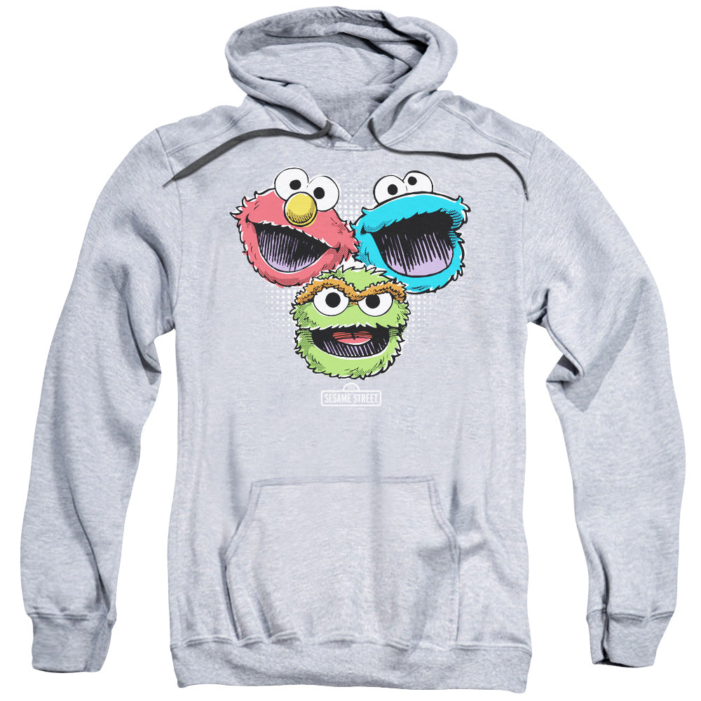 Sesame Street™ Adult Hoodie - Officially Licensed - Halftone Heads - Adult Pull Over Hoodie