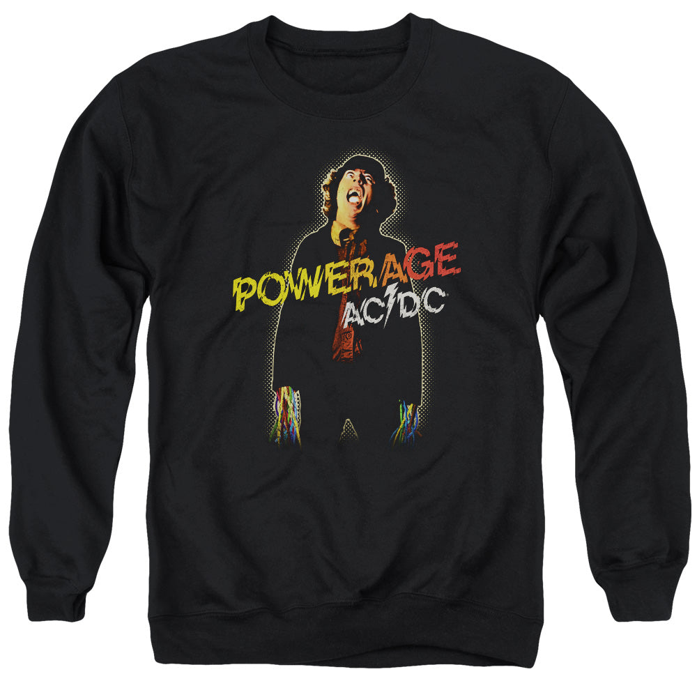 Acdc - Powerage Adult Crewneck Sweatshirt - Forces Of Mankind