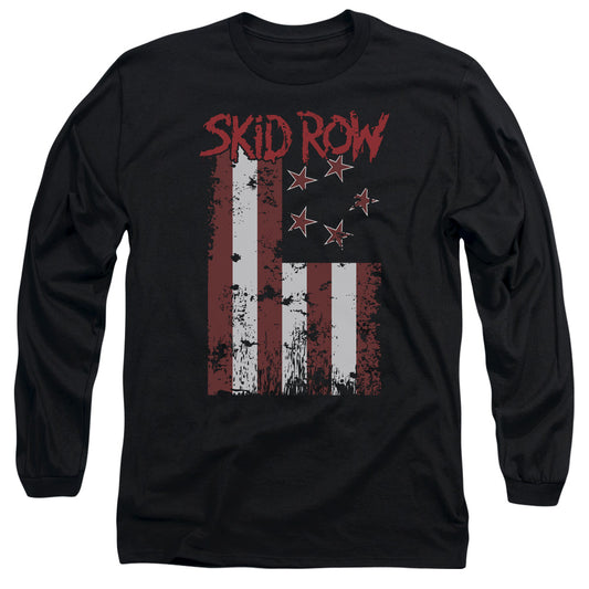 Skid Row - Adult Unisex Long Sleeve T-Shirt - Flagged