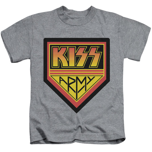 KISS™ - Juvenile Kids T-Shirt (Ages 4-7) - Short Sleeve Juvenile T-Shirt Tee - Army Logo - Officially Licensed - Size 4 5 6 7