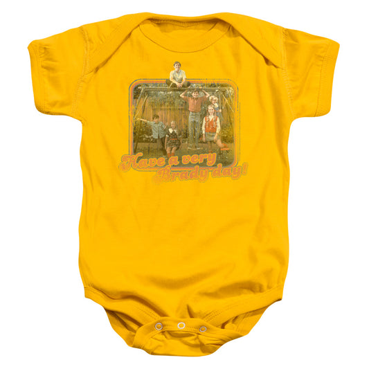 The Brady Bunch™ Baby Onesie© - Officially Licensed - Have A Very Brady Day! - Infant Snapsuit, Baby Shower Gift, Baby Bodysuit, Girl, Boy