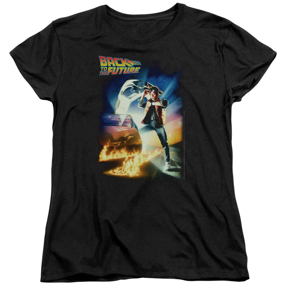 Back To The Future - Poster Short Sleeve Women's Tee - Forces Of Mankind