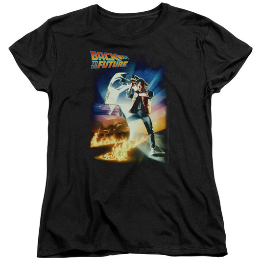 Back To The Future - Poster Short Sleeve Women's Tee - Forces Of Mankind