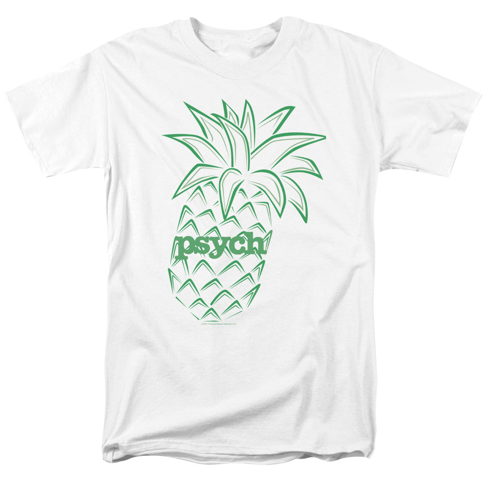 Psych™ TV Show Shirt - Officially Licensed - Adult Unisex Short Sleeve T-Shirt - Pineapple