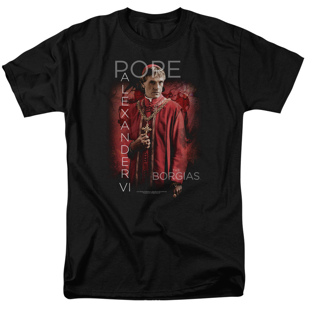 The Borgias™ TV Show Shirt - Officially Licensed - Pope Alexander Vi - Netflix - Adult Unisex Short Sleeve T-Shirt