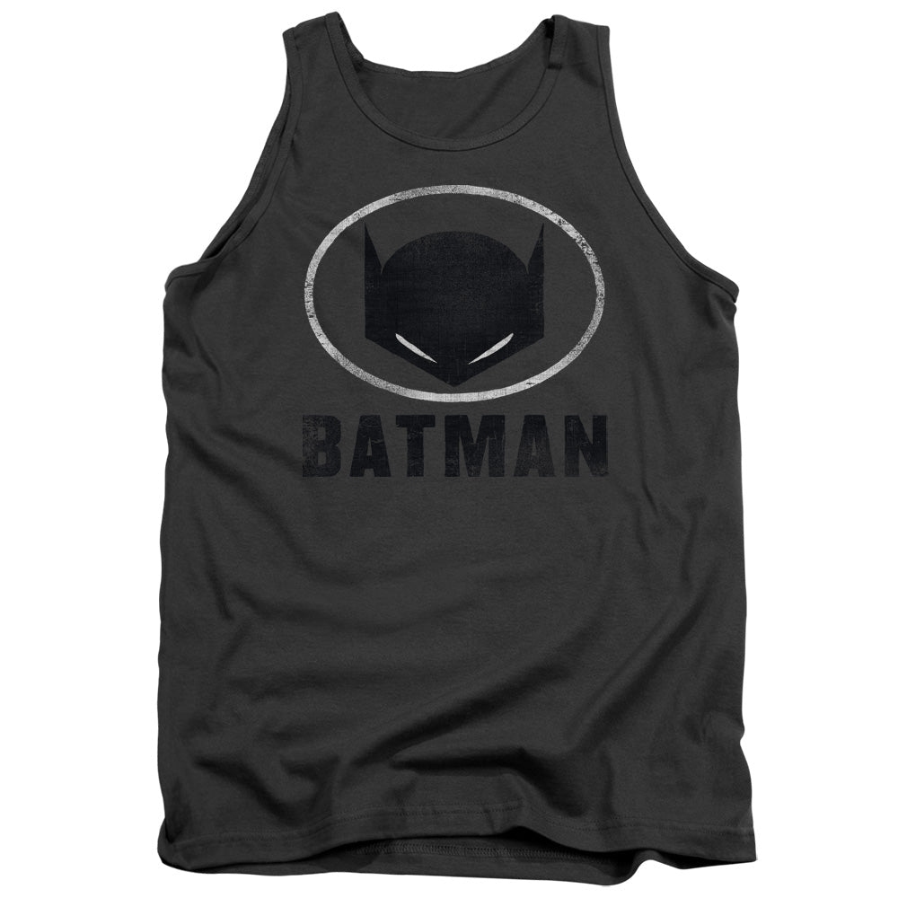 Batman - Mask In Oval Adult Tank - Forces Of Mankind