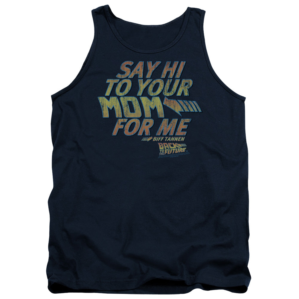 Back To The Future - Say Hi Adult Tank - Forces Of Mankind