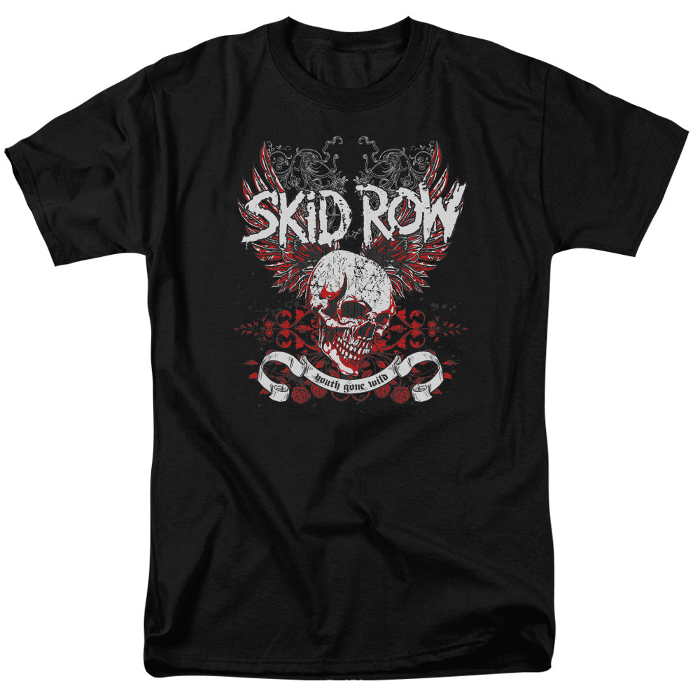 Skid Row™ Band Shirt - Officially Licensed - Winged Skull - Adult Unisex Short Sleeve T-Shirt