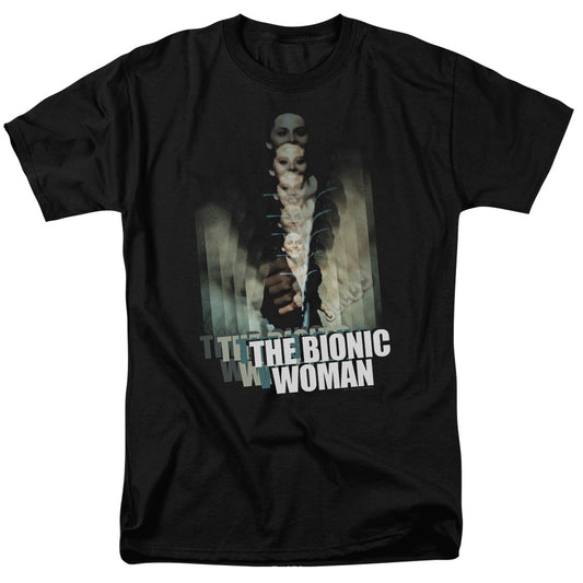 The Bionic Woman Shirt - Motion Blur - Adult Unisex Short Sleeve T-Shirt