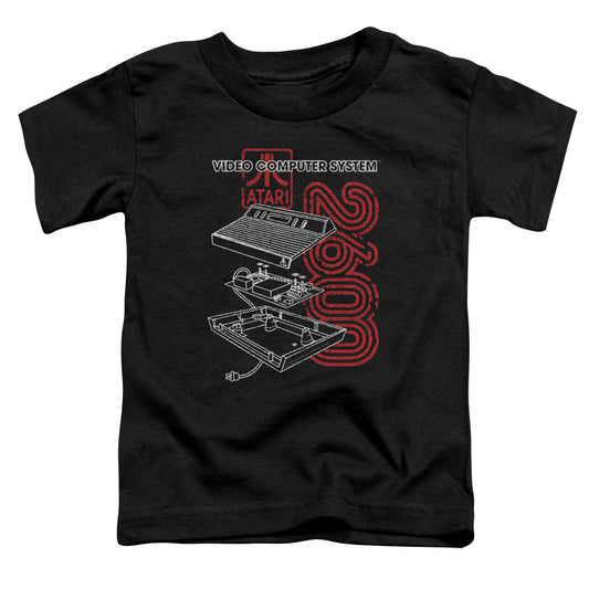 Atari - Toddler Kids T-Shirt (Ages 2-4) - Short Sleeve Toddler Tee - 2600 Short - Officially Licensed - 2T 3T 4T