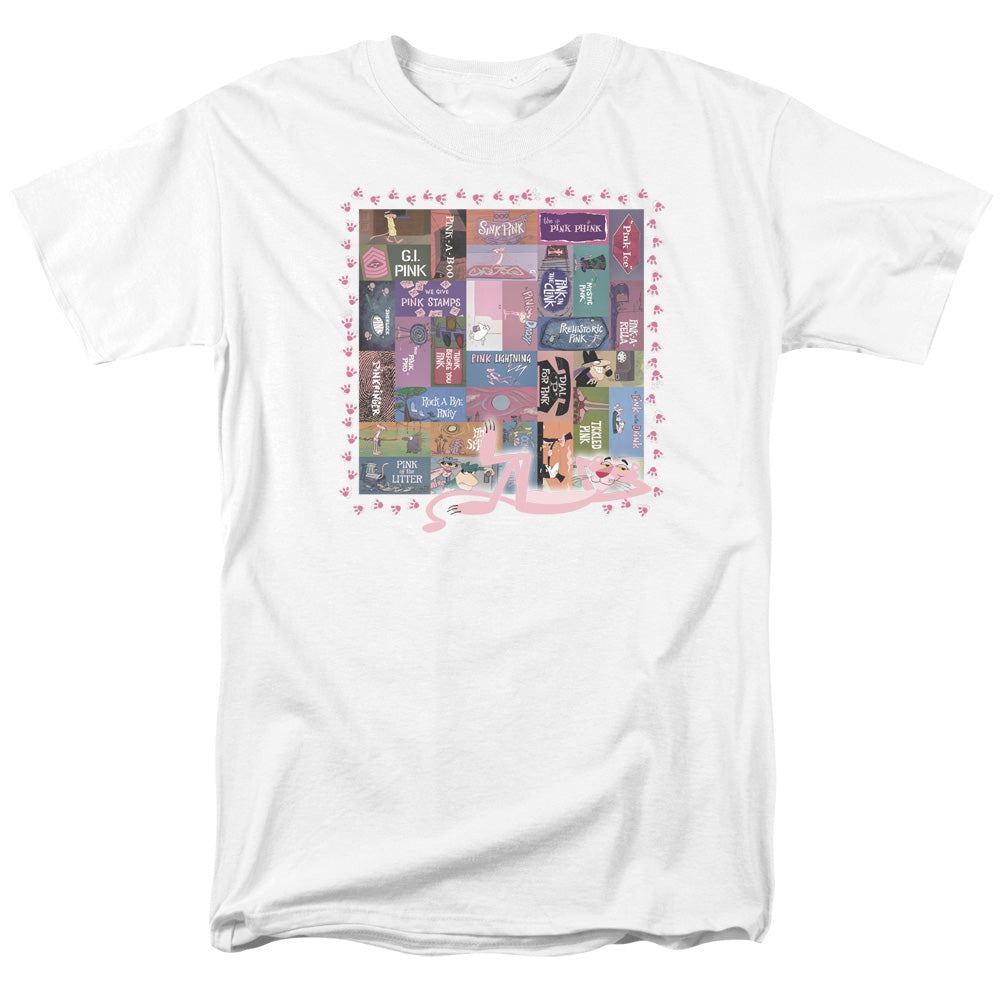 Pink Panther™ Shirt - Officially Licensed - Vintage Titles - Adult Unisex Short Sleeve T-Shirt