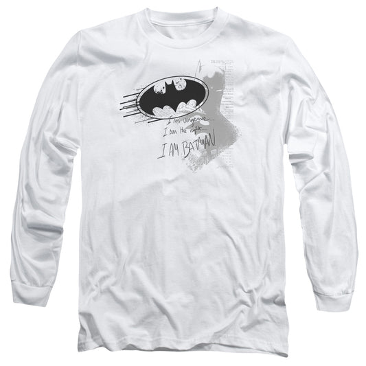 Batman - I Am Vengeance Long Sleeve Adult 18/1 - Forces Of Mankind