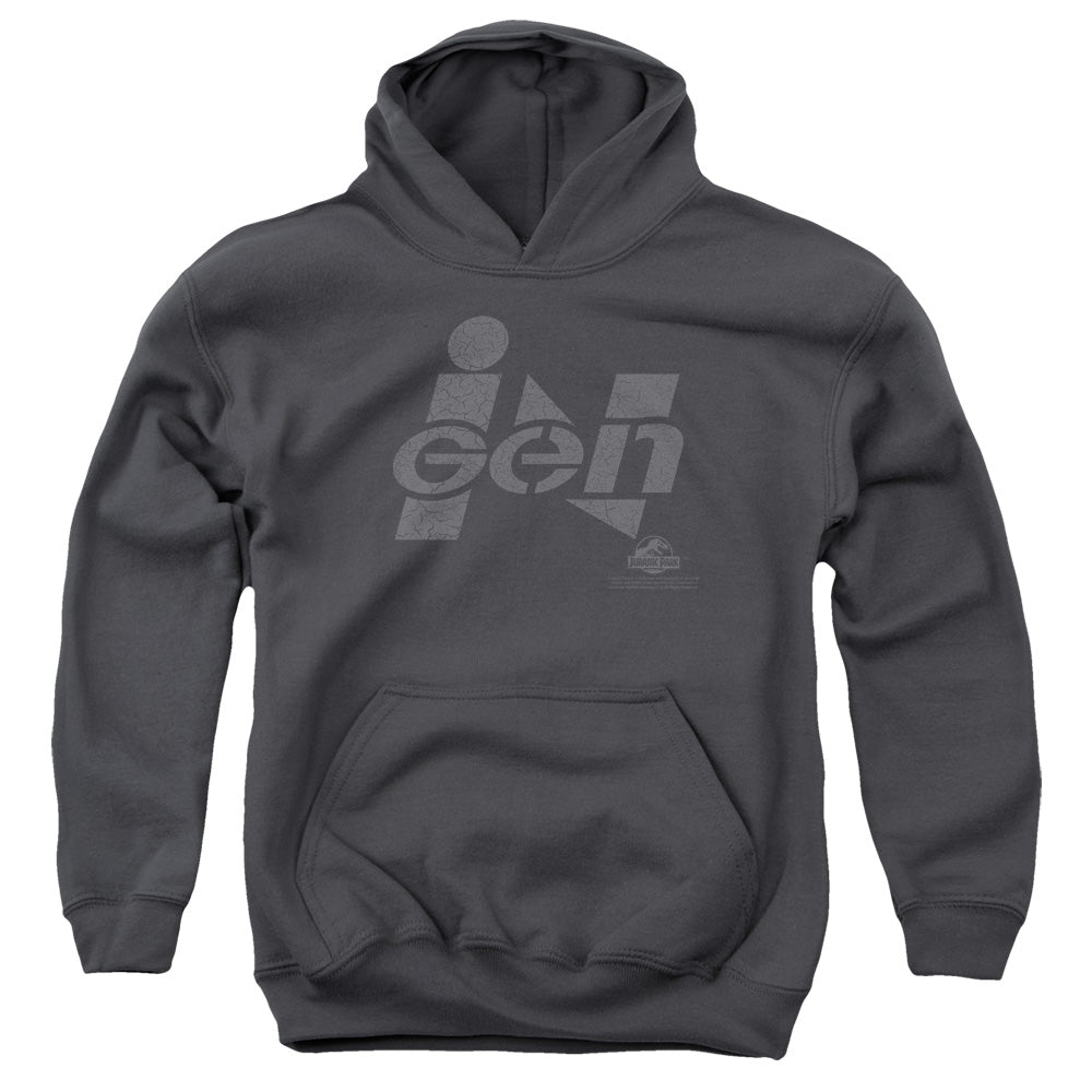 Jurassic Park - Ingen Logo Youth Pull Over Hoodie - Forces Of Mankind