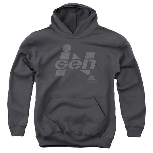 Jurassic Park - Ingen Logo Youth Pull Over Hoodie - Forces Of Mankind