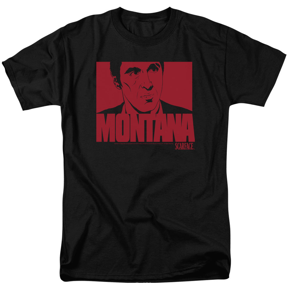 Scarface™ Crime Movie Shirt - Montana Face - Officially Licensed - Adult Unisex Short Sleeve T-Shirt